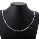 925 Sterling Silver 4MM Chain Necklace 16''-30''