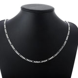 925 Silver 4MM 16''-30'' Chain for Men Women Kids Jewelry