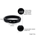Men's Leather Bracelet Set Eye of Horus Ankh Cross Christmas Gift