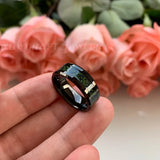 Dragon Tungsten Wedding Ring Green Carbon Fiber Male Jewelry