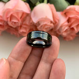 Dragon Tungsten Wedding Ring Green Carbon Fiber Male Jewelry
