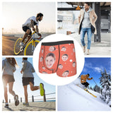Men's Breathable Polyester Boxer Briefs with U Convex Pouch