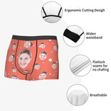 Men's Breathable Polyester Boxer Briefs with U Convex Pouch