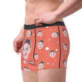 Men's Breathable Polyester Boxer Briefs with U Convex Pouch