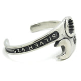 Mens Boys Stainless Steel Spanner Bracelet