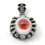 316L Stainless Steel Gothic Ghost Claw Cat Eye Pendant