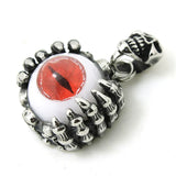 316L Stainless Steel Gothic Ghost Claw Cat Eye Pendant