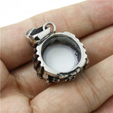 316L Stainless Steel Gothic Ghost Claw Cat Eye Pendant