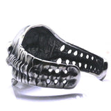 316L Stainless Steel Evil Demon Skull Biker Bangle