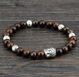 6MM Bronzite Buddha Bracelet Couples Jewelry
