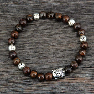 6MM Bronzite Buddha Bracelet Couples Jewelry