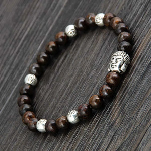 6MM Bronzite Buddha Bracelet Couples Jewelry
