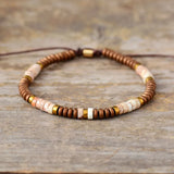 Matte Beads Jaspers Macrame Bracelet Steampunk Couples Bracelets