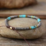 Matte Beads Jaspers Macrame Bracelet Steampunk Couples Bracelets