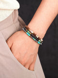 Matte Beads Jaspers Macrame Bracelet Steampunk Couples Bracelets