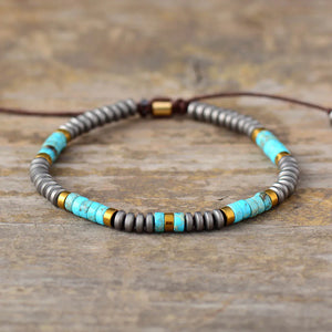 Matte Beads Jaspers Macrame Bracelet Steampunk Couples Bracelets