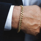 Miami Cuban Link Chain Bracelet, 3-11mm Stainless Steel Men's Brazalet