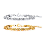Mens Bracelet Rope Chain, Thin Mens Bracelet Link, Boys Bracelet Men
