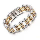 Stainless Steel Biker Chain Link Bracelet Punk Jewelry