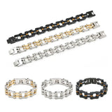 Stainless Steel Biker Chain Link Bracelet Punk Jewelry