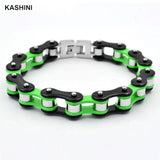 Mens Stainless Steel Bicycle Chain Bracelet Punk Biker Retro Jewelry