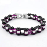 Mens Stainless Steel Bicycle Chain Bracelet Punk Biker Retro Jewelry