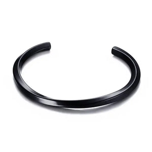 Men's Stainless Steel Twist Cuff Bangle