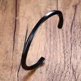 Men's Stainless Steel Twist Cuff Bangle