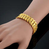 Chunky Big Chain Bracelet for Men, 15MM Heart Braslet
