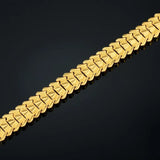 Chunky Big Chain Bracelet for Men, 15MM Heart Braslet