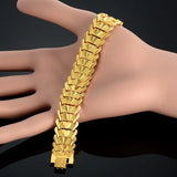 Chunky Big Chain Bracelet for Men, 15MM Heart Braslet