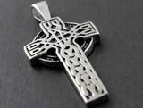 Mens Stainless Steel Vintage Cross Pendant