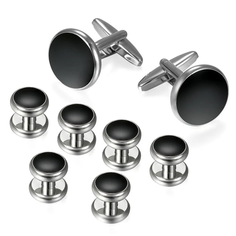 Classical Shirt Tuxedo Cufflinks Set Copper Wedding Party Buttons