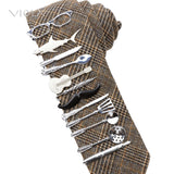 Mens Tie Clip Chef Spoon Umbrella Guitar Beard Car Alloy Necktie Party Clasp