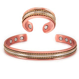 Copper Magnetic Bracelet for Women Men Powerful Magnets Gift Adjustable Size