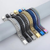 Men's 12MM Stainless Steel Cuban Link Bracelet