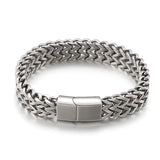 Men's 12MM Stainless Steel Cuban Link Bracelet