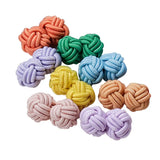 Men's Mixed Solid Colors Cuff Links DIY Braided Wire Buckle Cuff Link