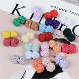 Men's Mixed Solid Colors Cuff Links DIY Braided Wire Buckle Cuff Link