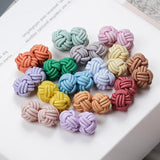 Men's Mixed Solid Colors Cuff Links DIY Braided Wire Buckle Cuff Link