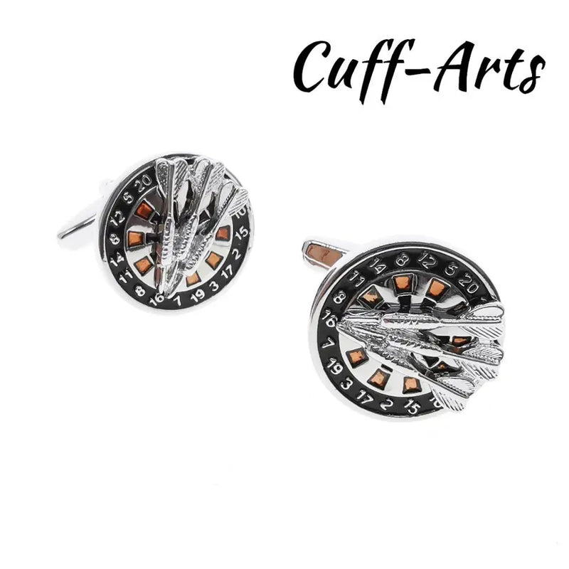 Dartboard and Darts Cufflinks for Men by Cuffarts