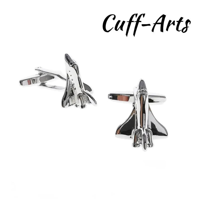 Space Shuttle Cufflinks for Men Gemelos Les Boutons De Manchette