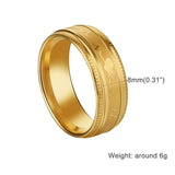 Mens ECG Electrocardiogram Ring Stainless Steel Band