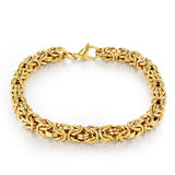 Stainless Steel Silver Chain Bracelets for Men Women