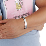 Stainless Steel Flat Byzantine Chain Bracelet for Men