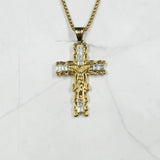 Cross Necklace Locket Gothic Halloween Punk Jesus Christ Gift
