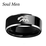 Laser Bears Mountain Tungsten Rings - Engagement Rings