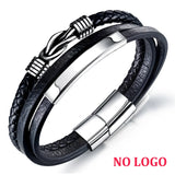 Personalized Stainless Steel Name Bracelet - Engraved Logo Text Jewelry