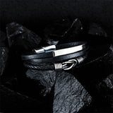 Personalized Stainless Steel Name Bracelet - Engraved Logo Text Jewelry