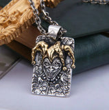 Playing Card Clown Pendant Retro Personality Gift